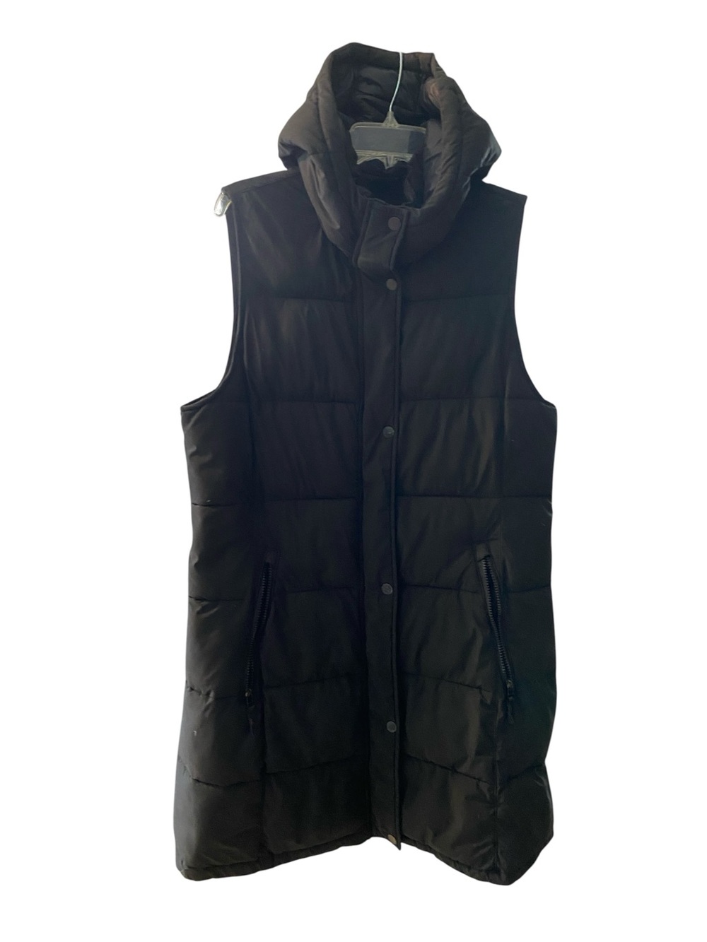 Women's Halifax Traders Black Hooded Puffer Vest Size Medium